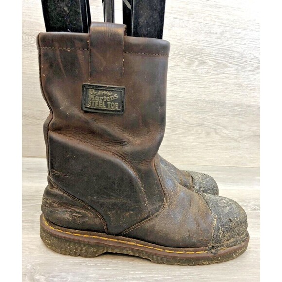 Dr Martens  Icon 2295 Men's 10M Brown Leather Steel Toe Havey Industry Boots - Picture 1 of 8